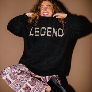 Dressed in LALA Sweater!